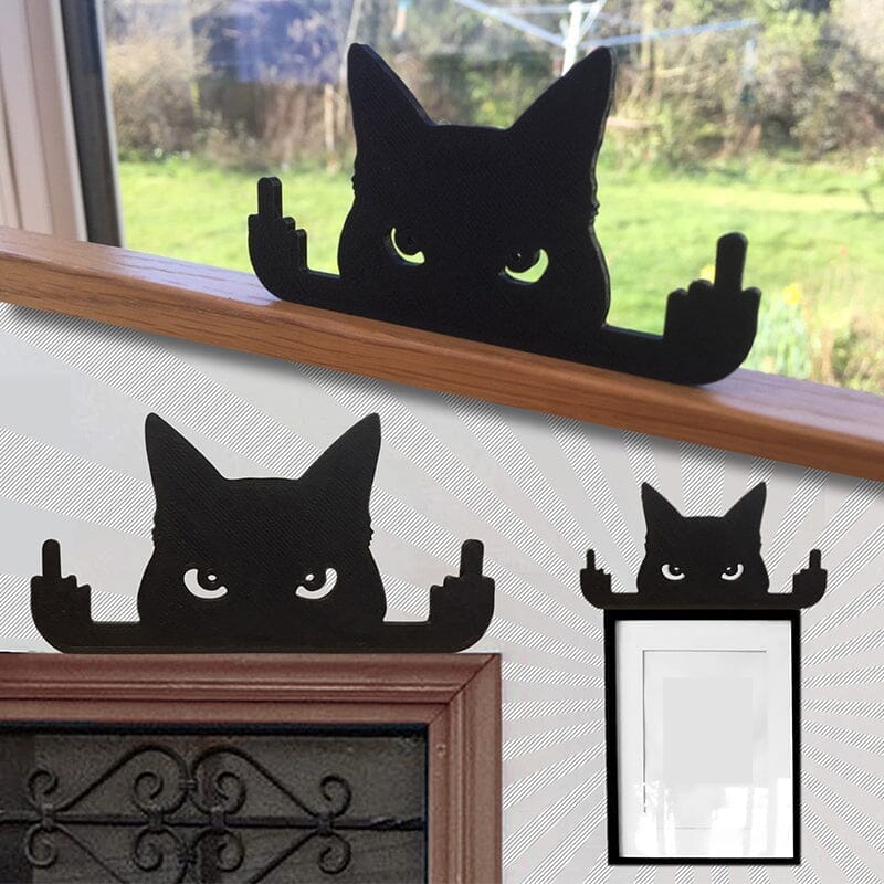 😺Cat ornament Middle Finger cat🐾