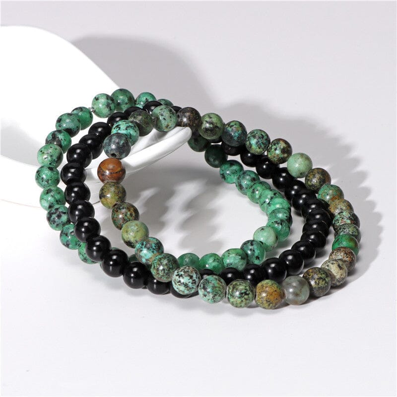 Agate Stress Relief Beaded Bracelet Set