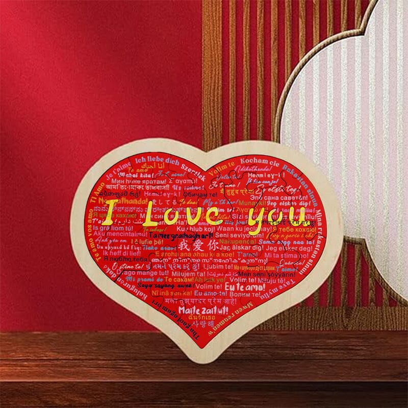 Heart Shape Puzzle|💕Say I Love You in 100 Languages💕