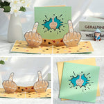 3D Funny Middle Finger Card