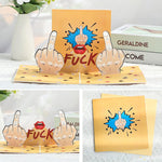 3D Funny Middle Finger Card