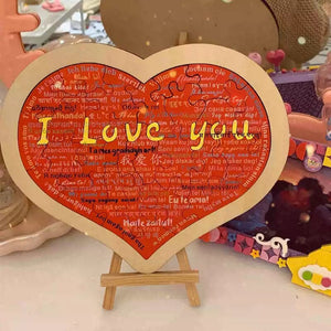 Heart Shape Puzzle|💕Say I Love You in 100 Languages💕