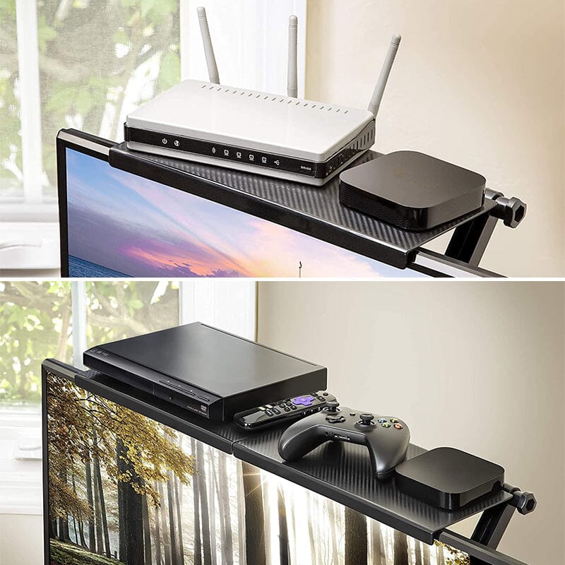 Adjustable TV Computer Top Storage Shelf