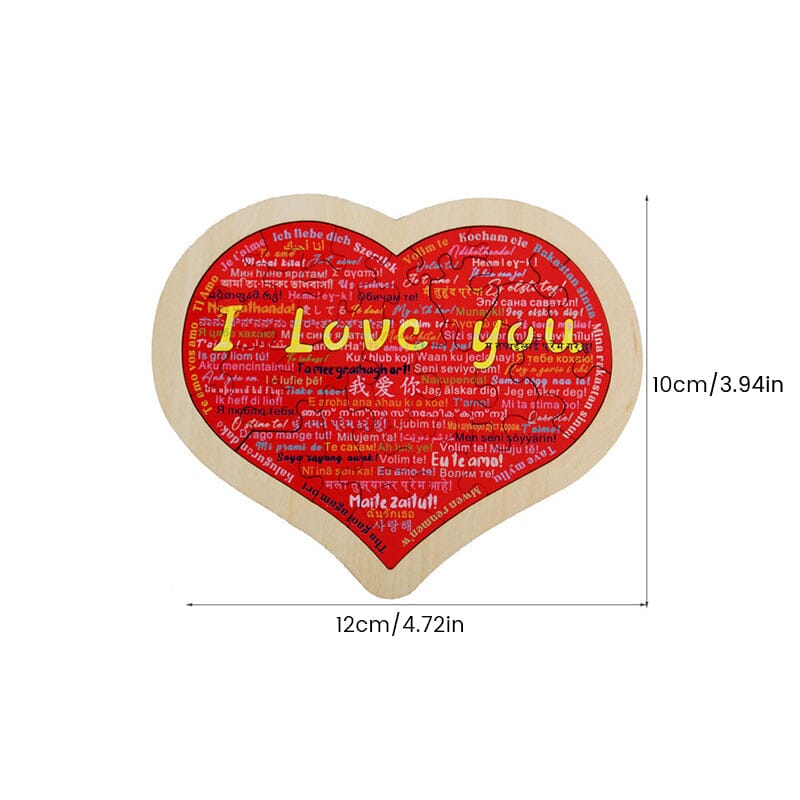 Heart Shape Puzzle|💕Say I Love You in 100 Languages💕