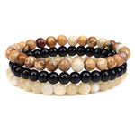 Agate Stress Relief Beaded Bracelet Set