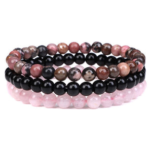 Agate Stress Relief Beaded Bracelet Set