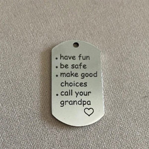 Reminder to Do Things Stainless Steel Keychain