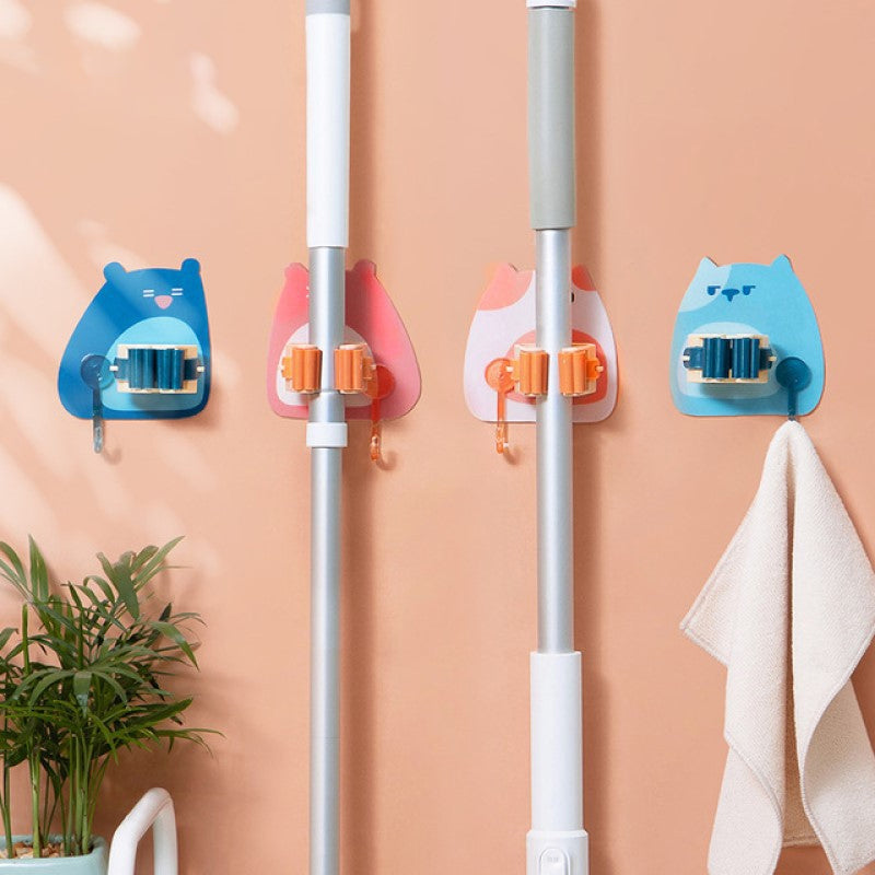 Single Cartoon Mop Holder