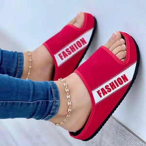 Fabric Flat Sandals