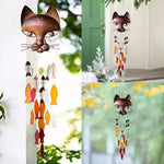 Handicraft Metal Fun Catfish Wind Chime