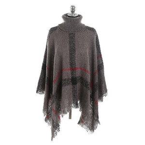 Lattice Cloak Poncho Sweater