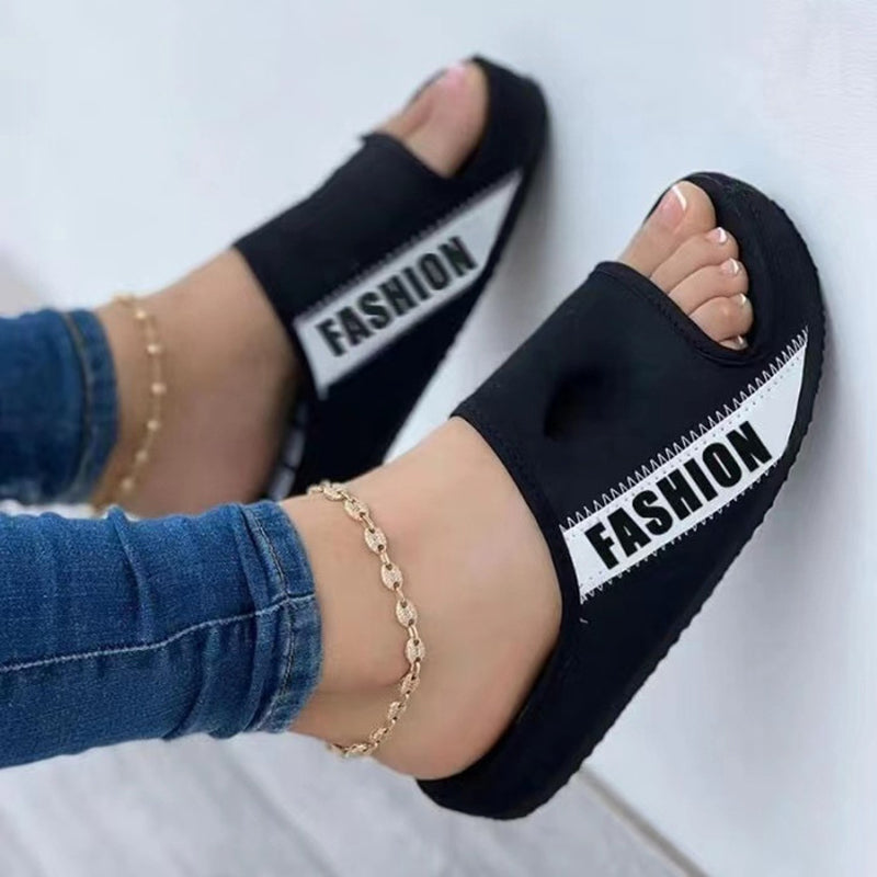 Fabric Flat Sandals