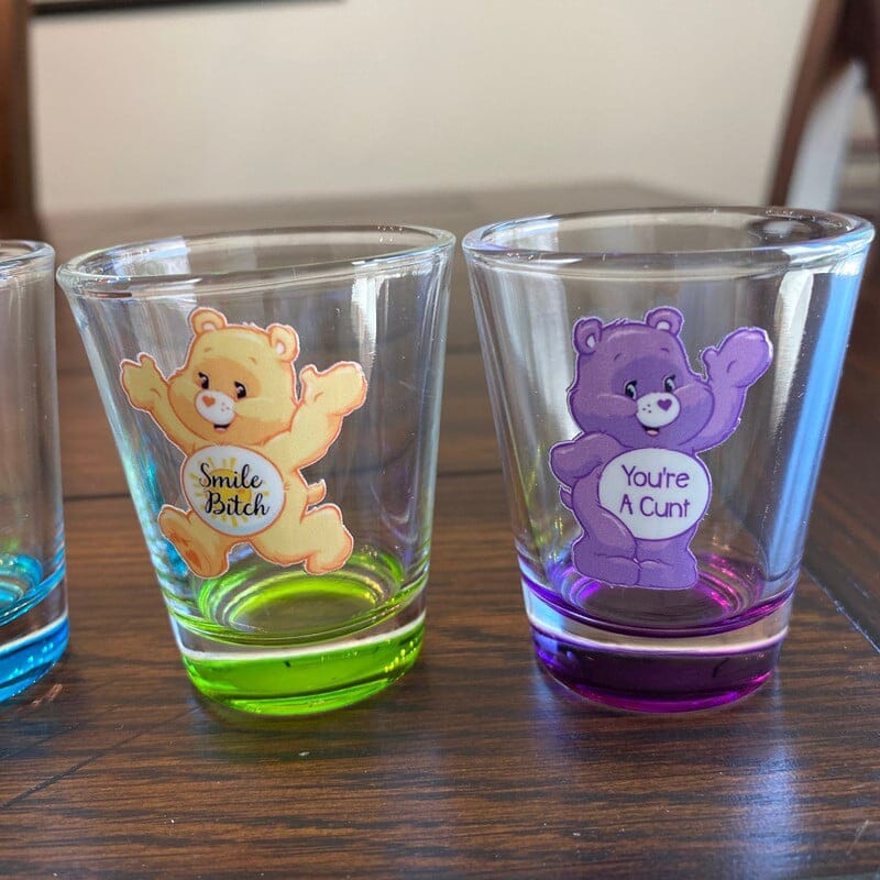 🥰Swear Bears Shot Glasses, 6 Pieces