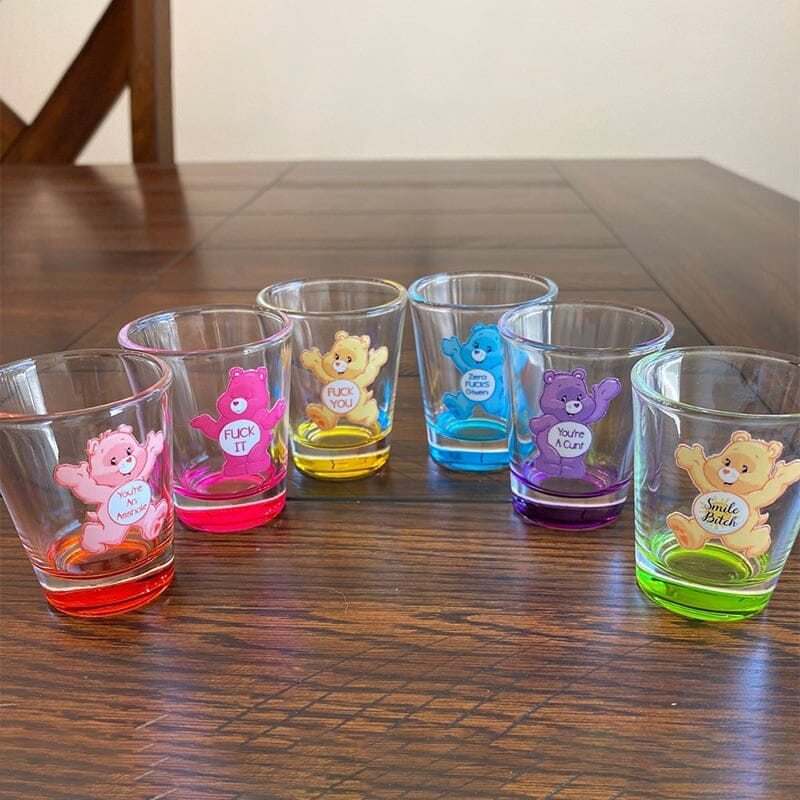 🥰Swear Bears Shot Glasses, 6 Pieces