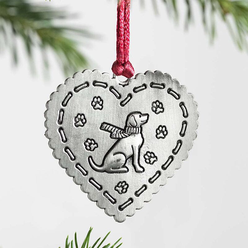 Solid Pewter Christmas Tree Ornament