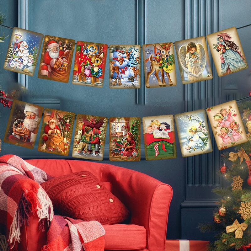 🎅🚩Vintage Style Christmas Banner🎅