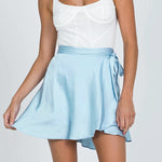 Chiffon Satin Wrap Skirt