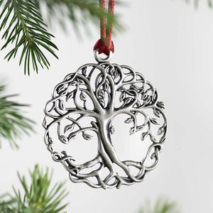 Solid Pewter Christmas Tree Ornament