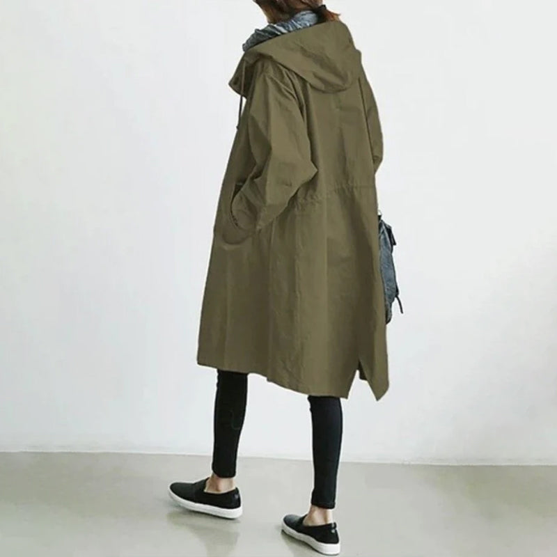 Temperament Waist Long Sleeve Coat