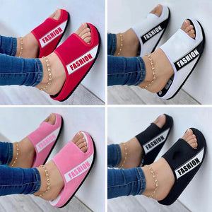 Fabric Flat Sandals