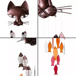 Handicraft Metal Fun Catfish Wind Chime