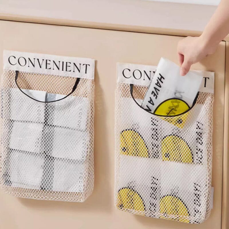 Multi-purpose Hanging Storage Mesh Bag (2 pcs)