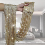 Glitter Fringe Door Wall Window Room Divider