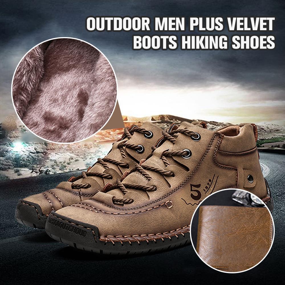 Outdoor Men Plus Velvet Boots Hiking Shoes