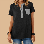 Single Breasted Loose Casual Short Sleeve