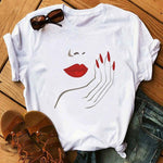 Simple Printed White T-shirt