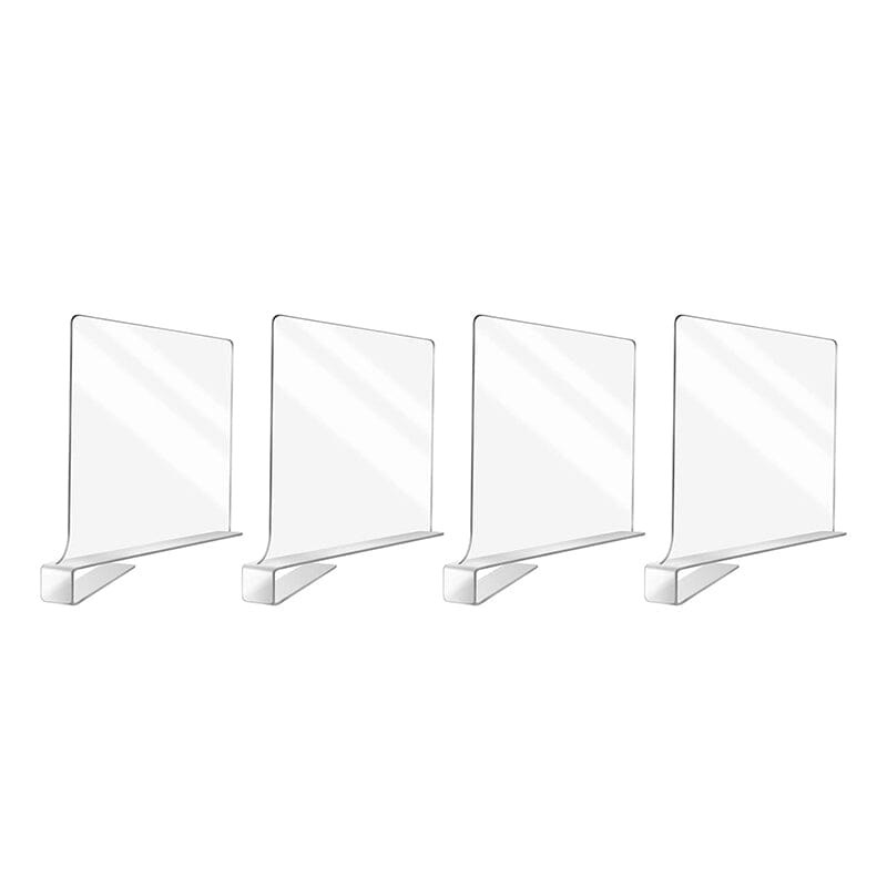 Acrylic Shelf Dividers for Closet Organization