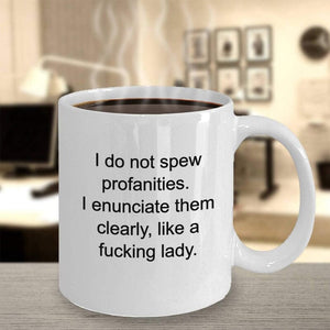 Unique funny Ceramic Letter Printed Mug Coffee Cup