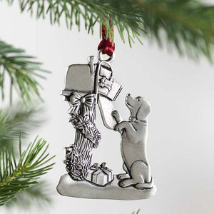 Solid Pewter Christmas Tree Ornament