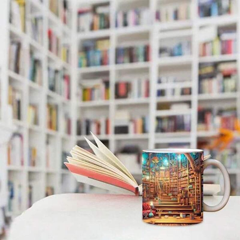 3D Library Mug