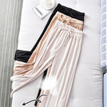 Ice Silk Wide Leg Women's Pants