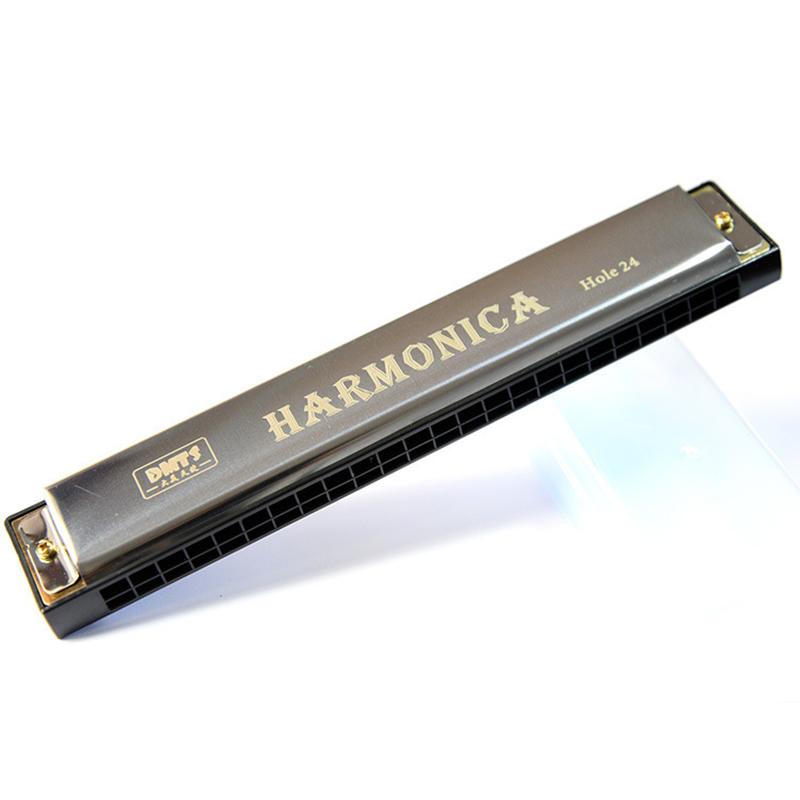 24-Hole C Key Metal Harmonica