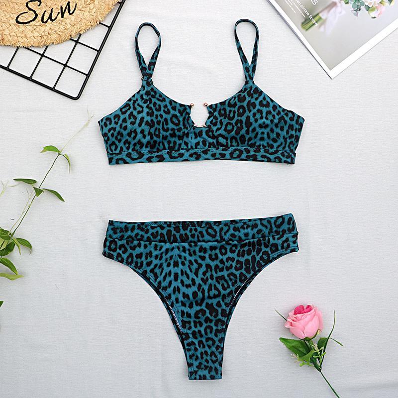 2020 New top sexy solid swimwear push up bikini