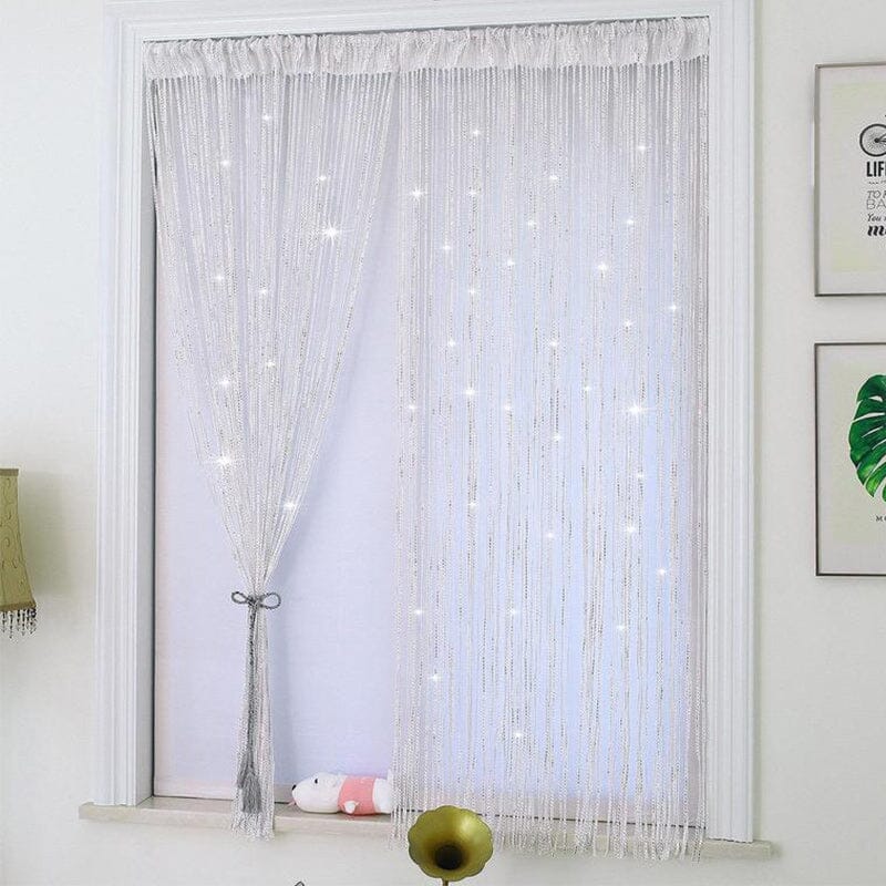 Glitter Fringe Door Wall Window Room Divider