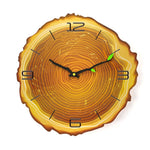 Wooden Annual Rings Wall Clock