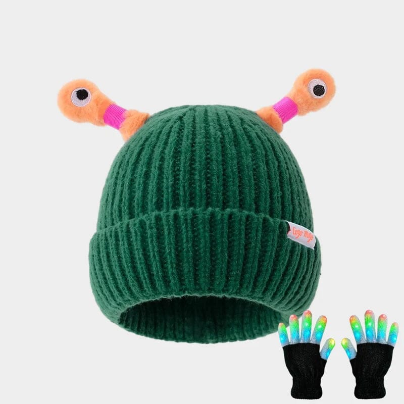 🐸Glow in the Dark Little Monster Woolly Hat🥳