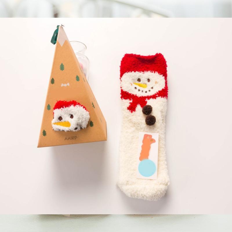 Christmas Gift Box - Cute Plush Socks