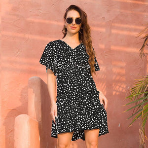 French Printed Chiffon Dress