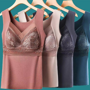 🔖2-in-1 Built-in Bra Thermal Underwear✅