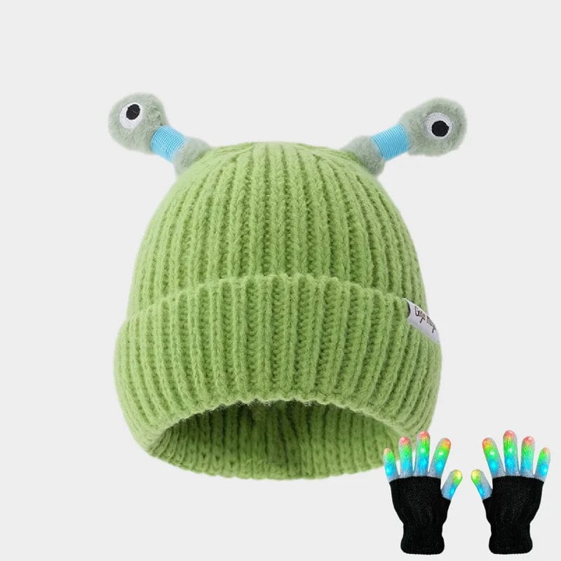 🐸Glow in the Dark Little Monster Woolly Hat🥳