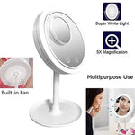 3 In 1 LED Makeup Mirror with Fan