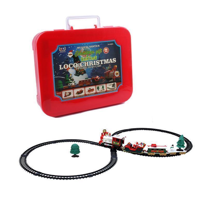 Christmas Electric Rail Car Train Toy