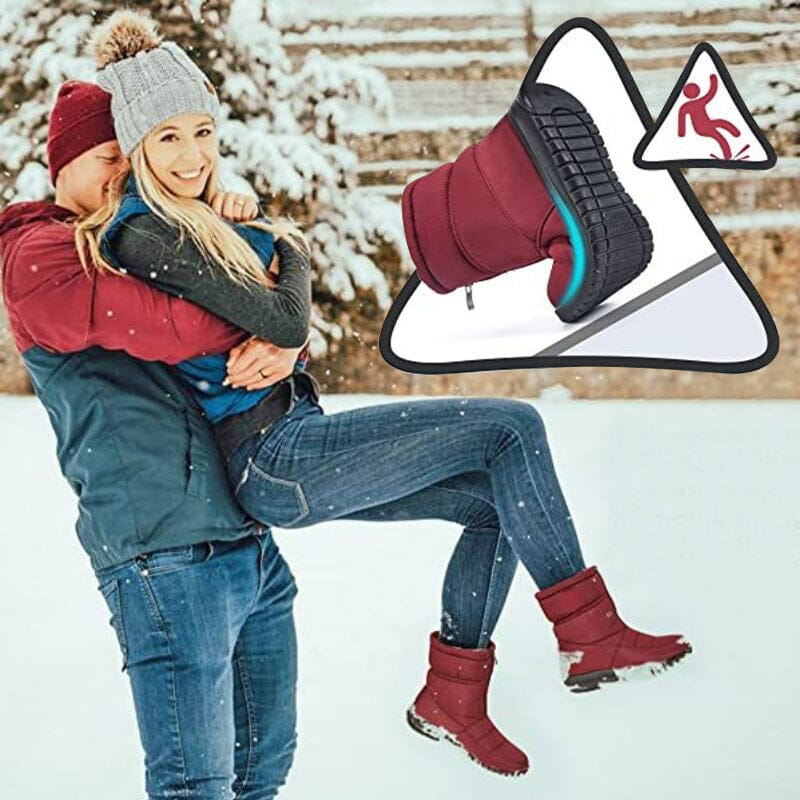 👢Women's Waterproof Snow Ankle Boots - Winter Warm