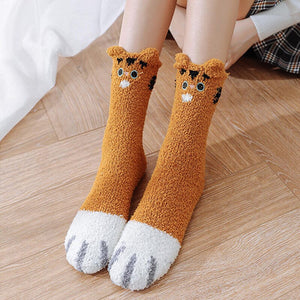 Cat Paw Fuzzy Socks