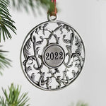 Solid Pewter Christmas Tree Ornament