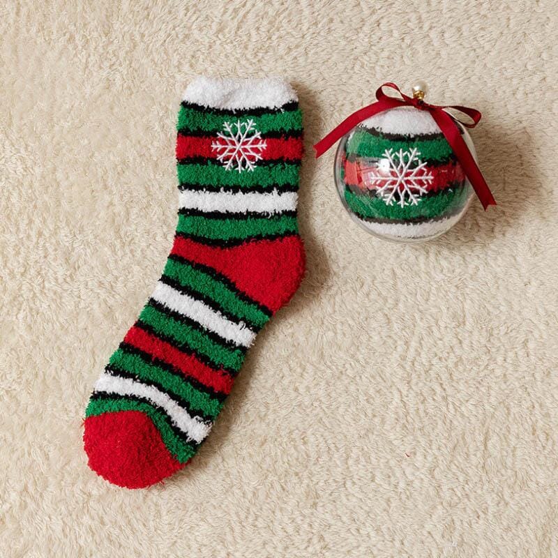 🎄🧦Creative Round Balls Gift Box With Christmas Socks